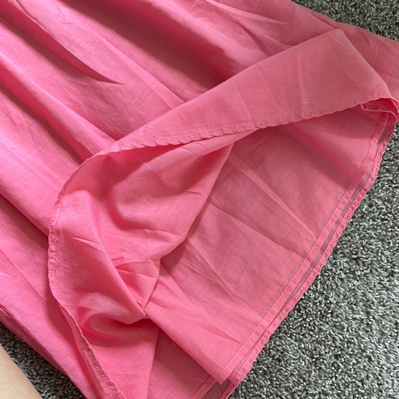 Pink Ruffled Sundress - Midi Length - Picture 3 of 4